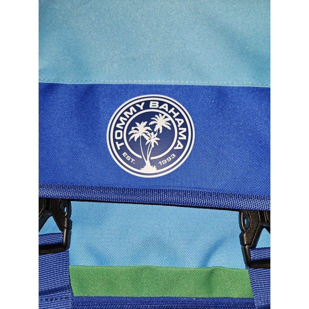 TOMMY BAHAMA Zip Cooler Bag Insulated Backpack 24 Cans Deep Blue - Picture 2 of 12
